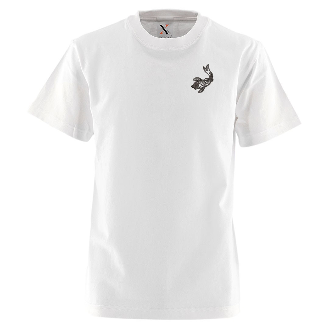 5.6oz オリジナル 刺繍 半袖 Tシャツ メンズ ワンポイント ロゴ おしゃれ tシャツ 無地 白 ホワイト カットソー 和柄 自社ブランド ヘビーウェイト｜y-fit｜12