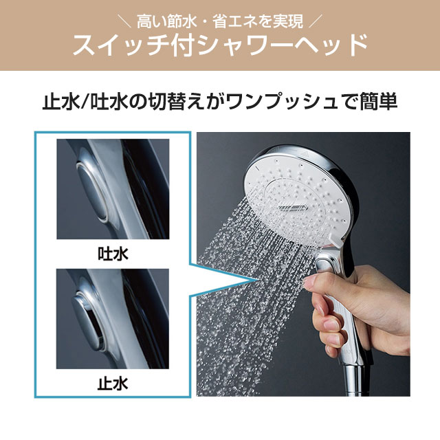 【新品未使用】 LIXIL INAX シャワーヘッド BF-SR7M 節水 LIXIL（リクシル） ファインバブルシャワーヘッド SPA Uスイッチ付
