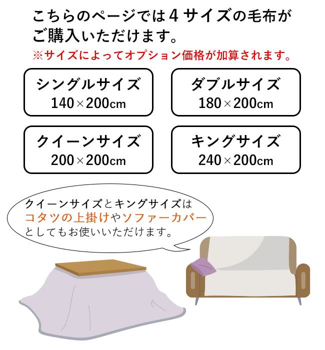 毛布 ブランケット 大判 おしゃれ 選べるサイズ 暖かい 洗える 薄手 あったか もこもこ毛布 ボア シングル ダブル クイーン キング 北欧 可愛い キャンプ 冬｜y-kurashi-s｜03