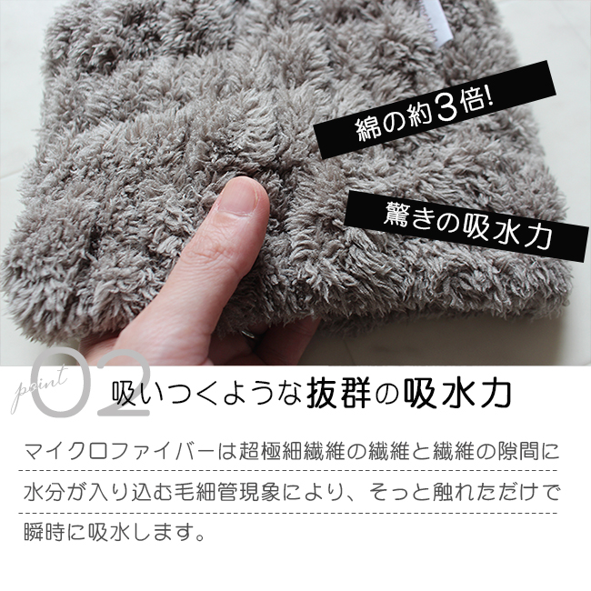 マイクロファイバー吸水ヘアバンド