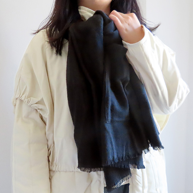 souhait　スエ　 綿100%ストール シルクコットンストール S-SC753 Jacquard-weave SILK COTTON