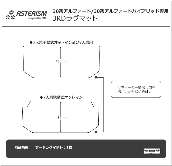 アルファード サードラグマット ASTERISMシリーズ（アステリズム） 30