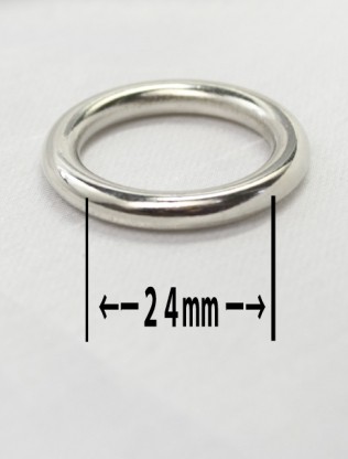 わんこ丸ナスカン２４mmシルバー