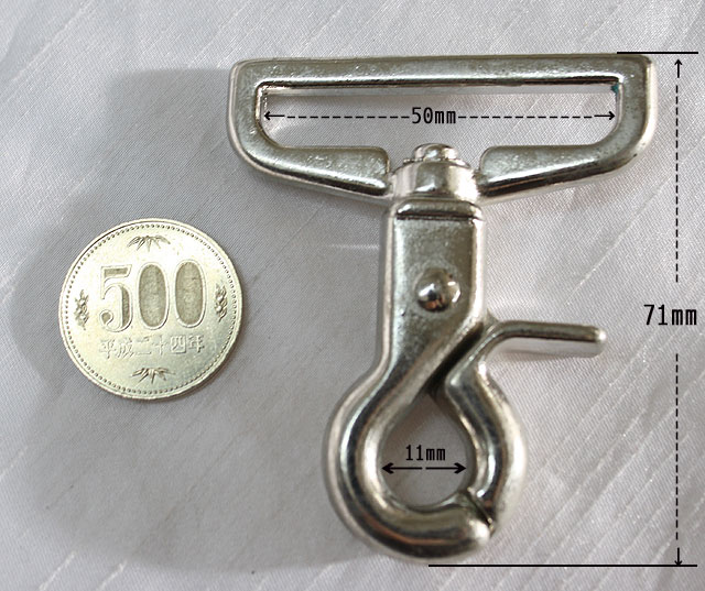 ナスカン 50個入り　12袋　35mm 楽天市場】【アタッチメント】大きいナスカン【L】（銀/シルバー