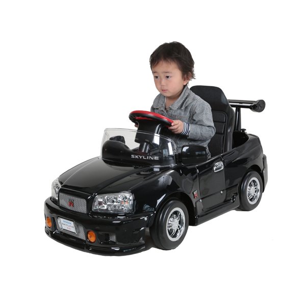 A-KIDS 押手付ペダルカー スカイラインGT-R R34-H ブラック