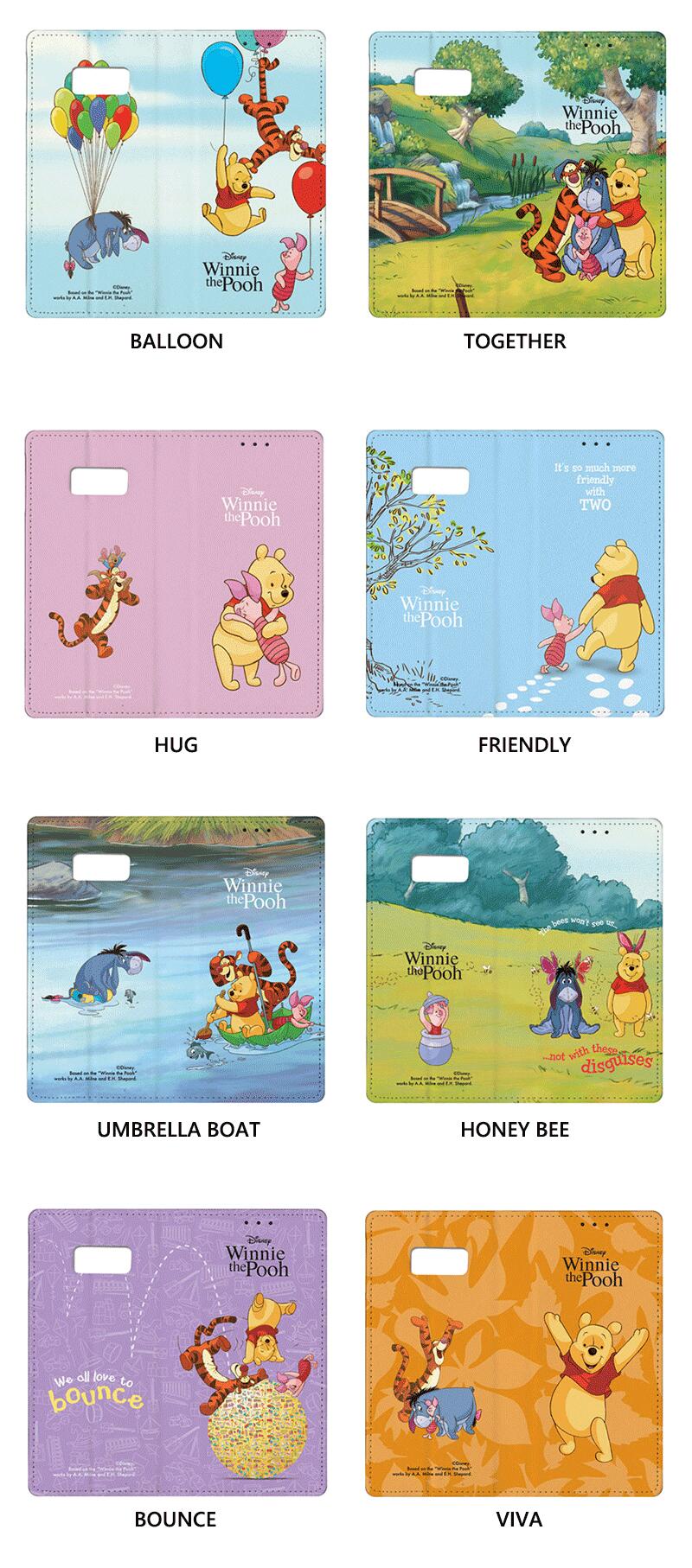 J2 ディズニー くまのプーさん  手帳型 iPhone Galaxy ケース カバー スマホケース DISNEY WINNIE THE POOH CLASSIC DIARY CASE｜y-riashop｜07