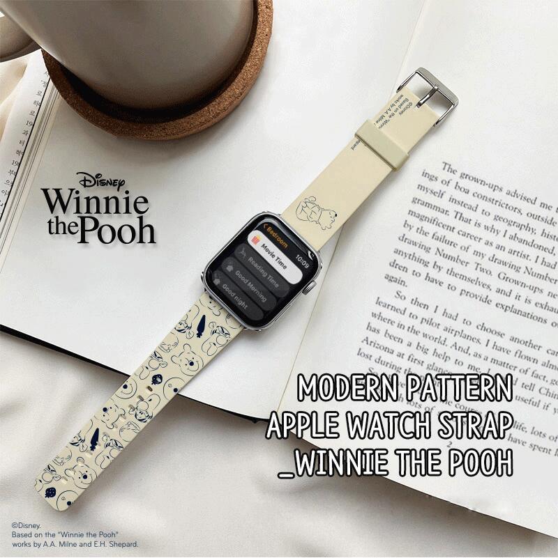 J2 ディズニー くまのプーさん アップルウォッチ バンド ソフトバンド ベルト DISNEY WINNIE THE POOH MODERN