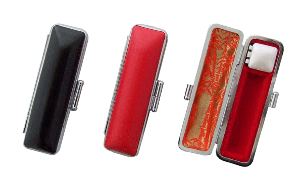 高級感のある牛革ケース　黒と赤【日本製】