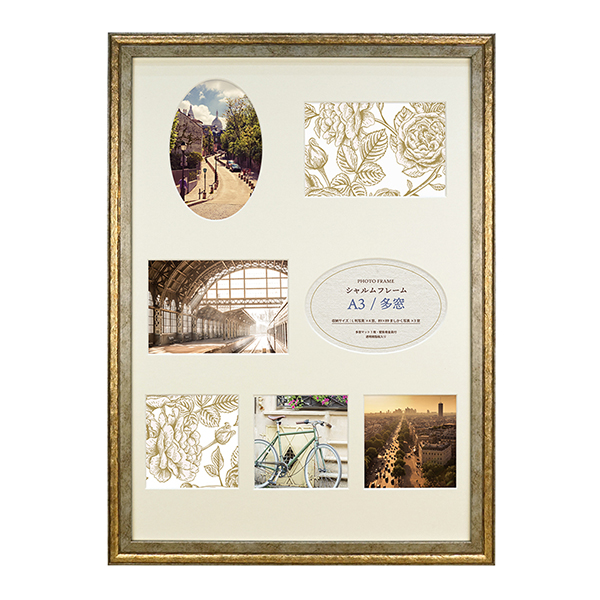 万丈（VANJOH） フォトフレーム 額縁 A3 多窓 兼用 シャルムフレーム