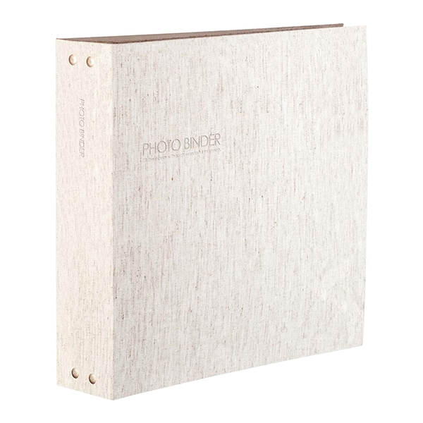 高透明 フォトバインダー フォトアルバム L2列3段 1008枚収納 リネン