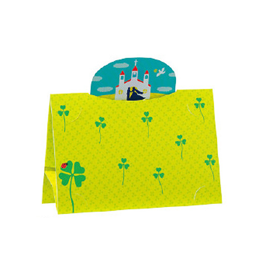 セキセイ フォトスタンド・カード ハーフ ケーキ チャーチ ハト L判