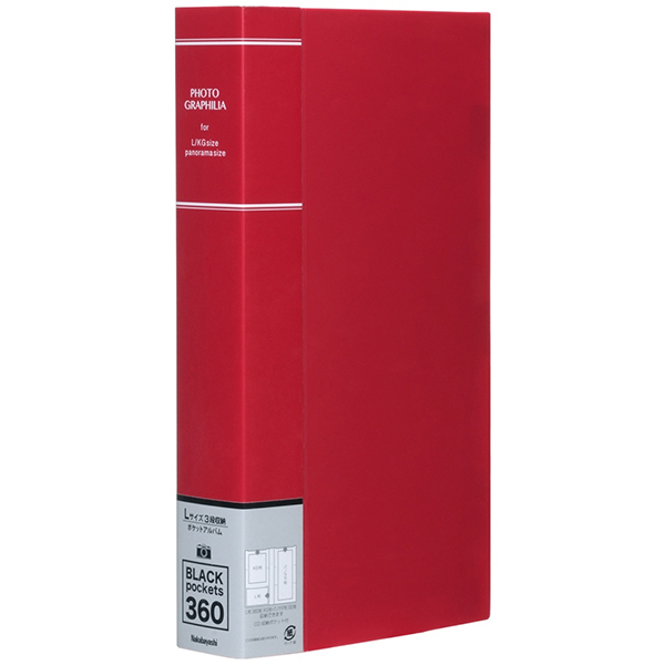 ナカバヤシ ポケットアルバム フォトグラフィリア L判3段360枚収納 PHL