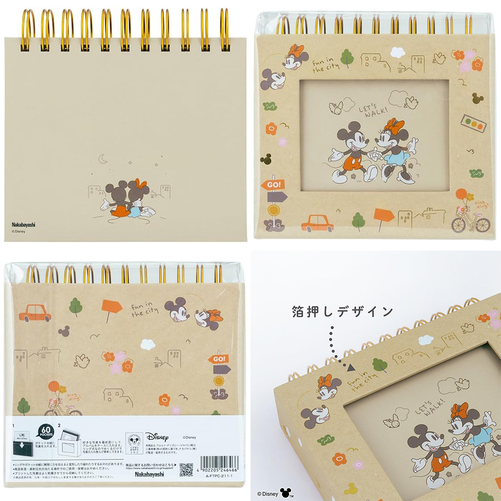 ナカバヤシ フォトランク フレームケース L判60枚収納 ディズニー