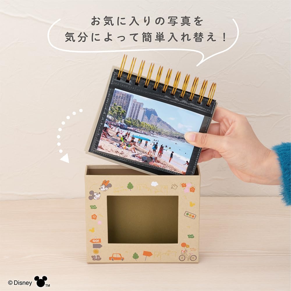 ナカバヤシ フォトランク フレームケース L判60枚収納 ディズニー