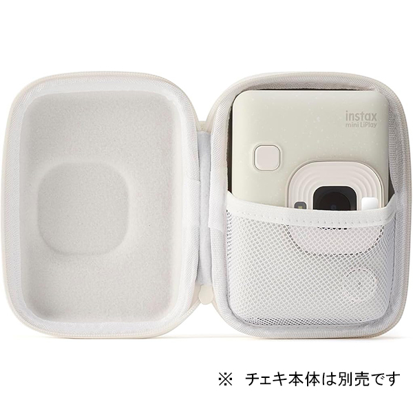 instax mini カメラケース チェキ LiPlay用 ミスティーホワイト