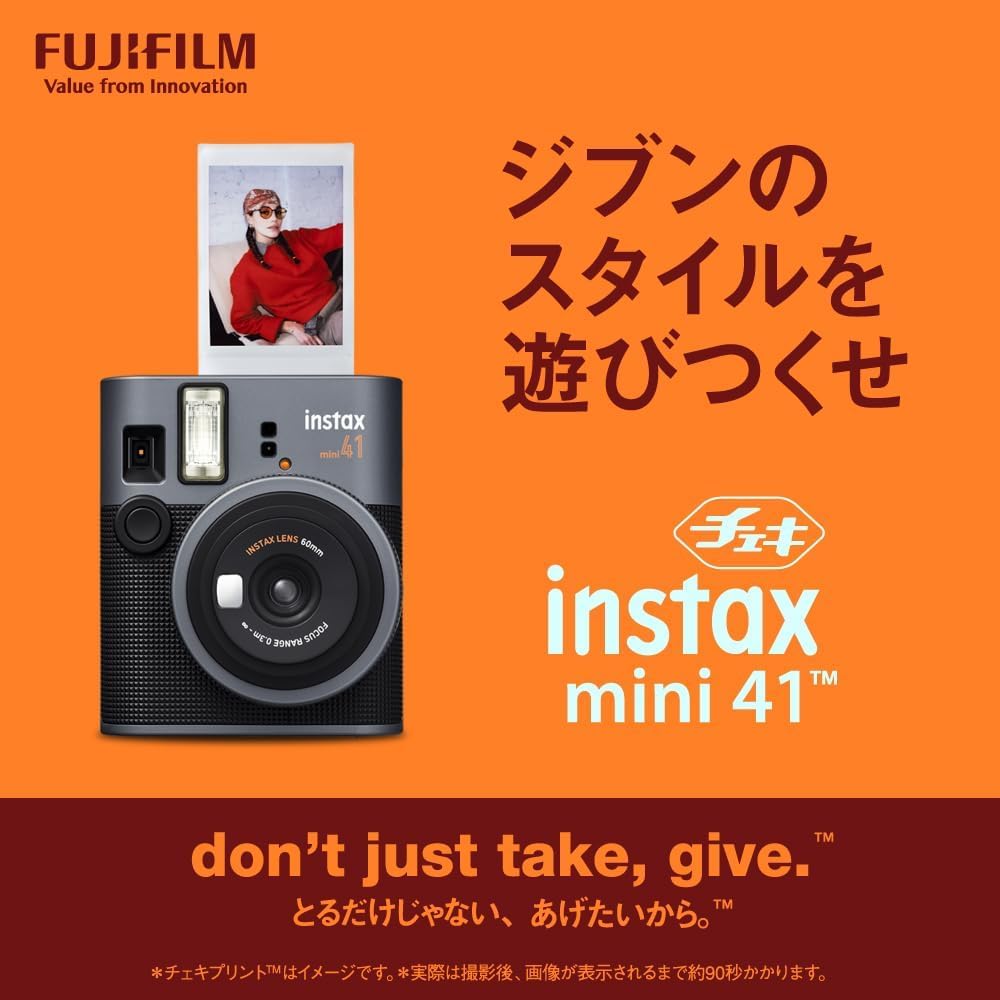 チェキ instax mini 41 本体＆フイルム30枚＆プチカードファイル