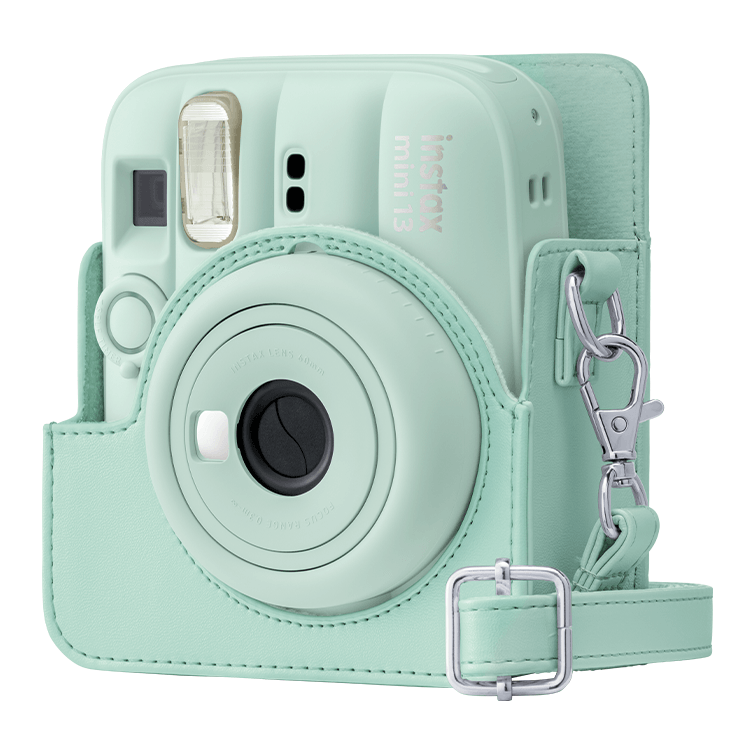 チェキ instax mini 13用 カメラケース ブルー ピンク グリーン