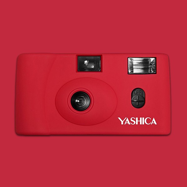 フィルムカメラ 本体 YASHICA MF-1 35mm ブラック レッド グレー