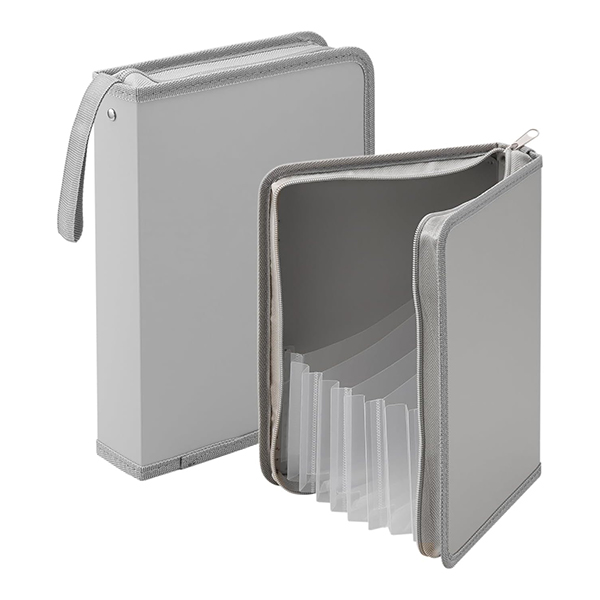 SEPAL おかたづけファイル A5 ライトグレー クリア SEL-2800 セキセイ