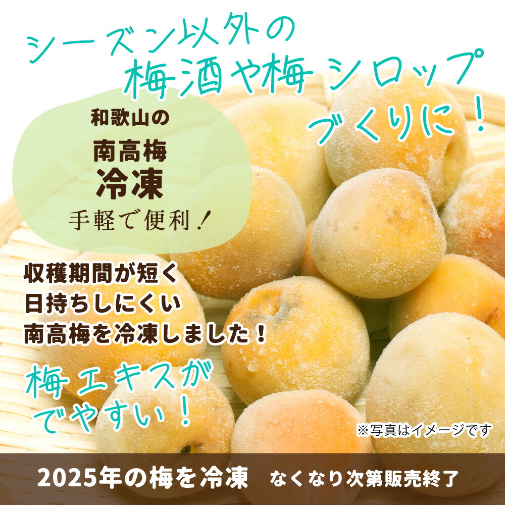 【送料無料】【訳あり】訳あり 冷凍梅 紀州南高梅 