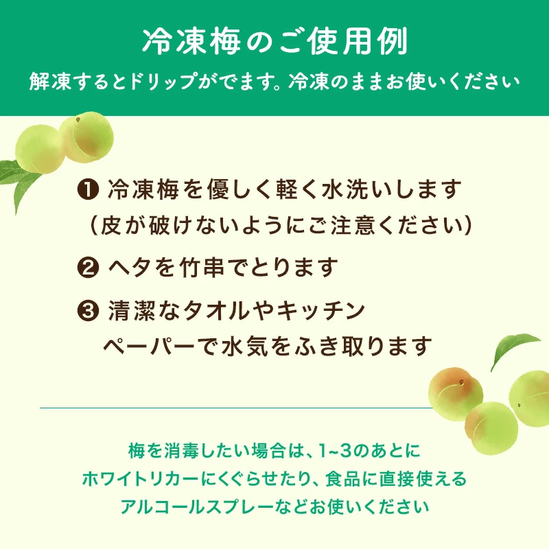訳あり 紀州 南高梅 冷凍梅 0.5kg 〜 10kg 送料無料 和歌山産 産直 冷凍 青梅 黄梅 完熟一歩手前 梅酒の梅 梅酒用 ジャム シロップ ジュース 直送