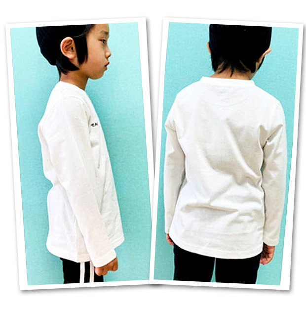 SHISKY（シスキー） 蛍光カラー ポケット付き 長袖 Tシャツ 無地 ロンT