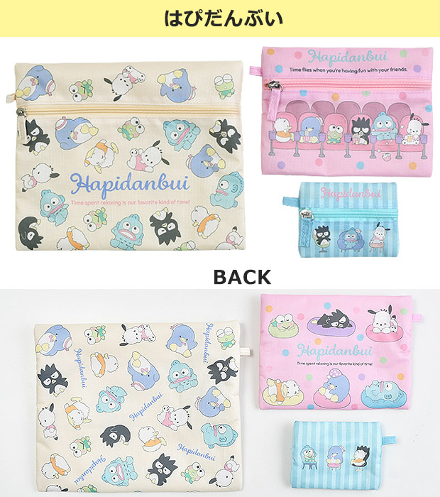 sanrio（サンリオ） キャラクター 三連フラットポーチ フラットポーチ
