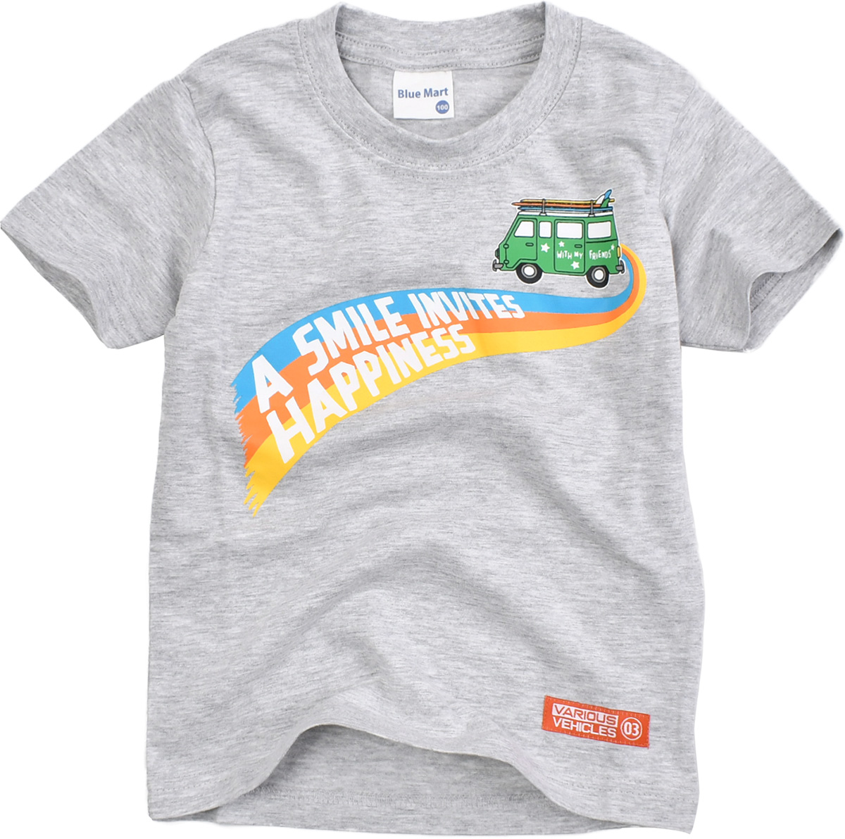 BlueMart ブルーマート 半袖 Tシャツ プリント シャツ プリントtシャツ 子ども キッズ 男の子 ボーイズ 車 働く車 恐竜 綿100% かっこいい トップス 子供服｜y-sir｜15