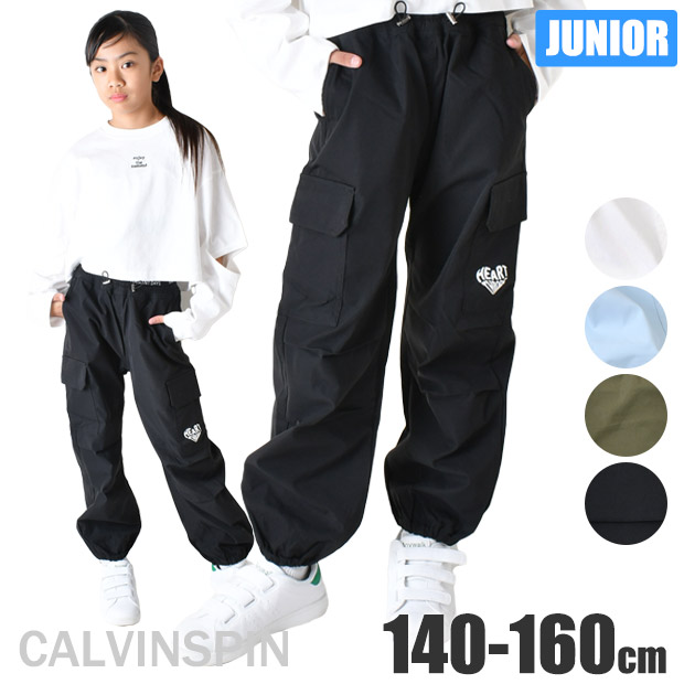 CALVINSPIN ダブルウエスト パンツ ワイドパンツ ソフトツイル カーゴ
