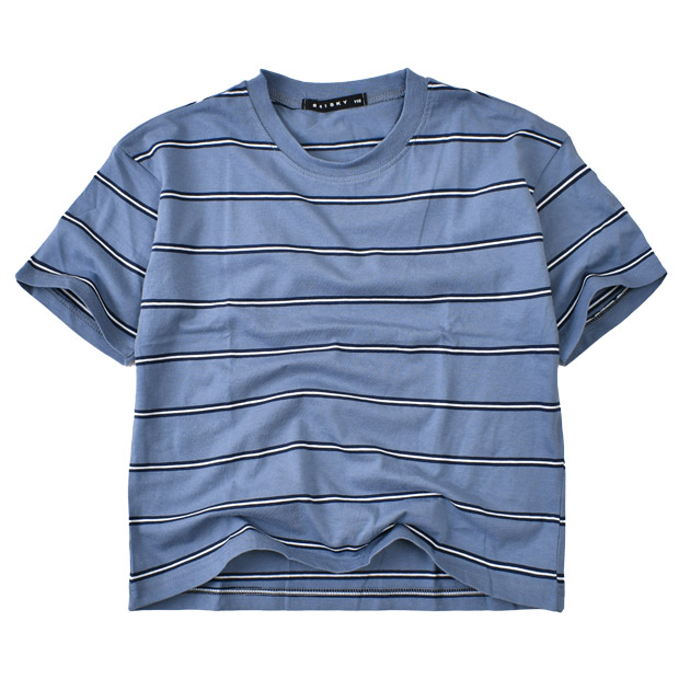 SHISKY シスキー 子供服 Tシャツ ダンス衣装 夏服 ボーダー BIG