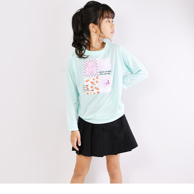 LOVEPOWERS キッズ ロンT 子供服 プリント ユニコーン 長袖 長袖tシャツ ロンt 女の子 ジュニア服 子供服 トップス 総柄 110cm 120cm 130cm ピンク ブルー｜y-sir｜06