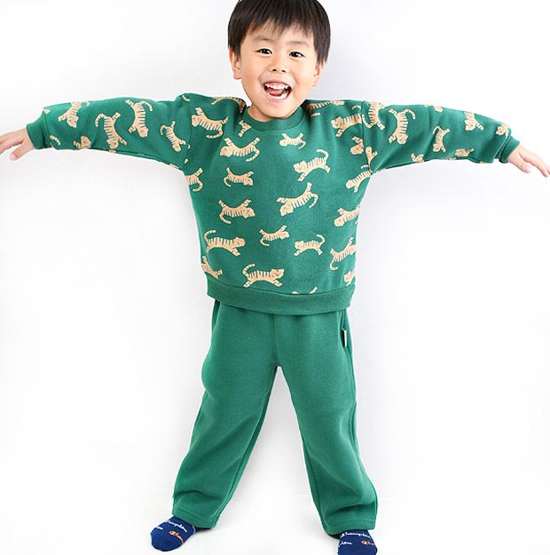 HI!MYZOO 裏起毛 アニマル柄 パンツ スウェット スエット 長