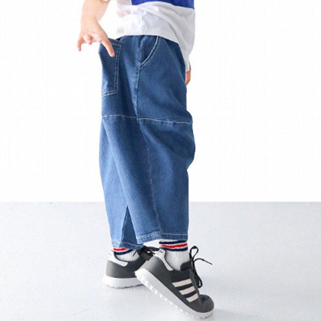 L.COPECK（エルコペック） コペック キッズ デニムパンツ ワイドパンツ 