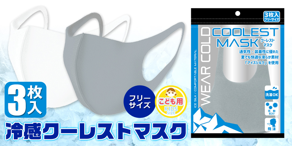 ウォームフィットマスク マスクフェイスマスク 3P 風邪予防 花粉 飛沫