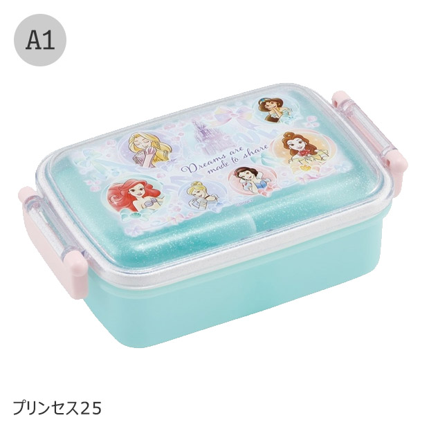 SKATER スケーター 抗菌 ふわっとフタタイトランチボックス 450ml お弁当箱 ドーム型 蓋 盛れる 1段 2025年 新柄 キャラ弁 お弁当箱 幼稚園 女の子 男の子 子供 | スケーター | 01