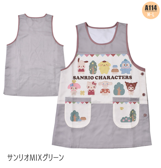 エプロン キャラクター かわいい 大きいサイズ M L 3L 4L 2L LL