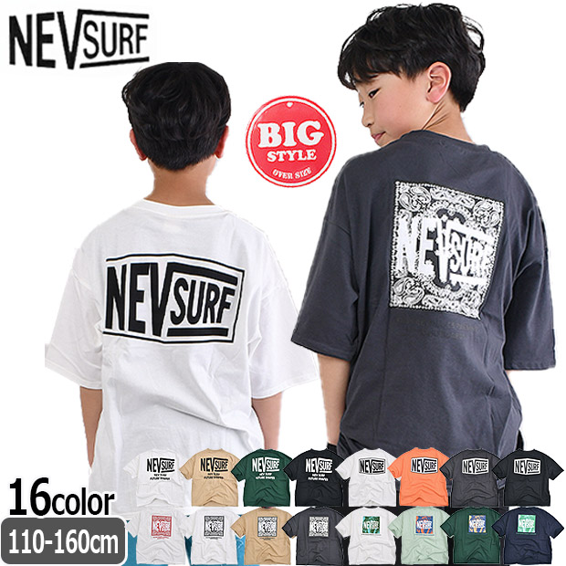 NEVSURF Tシャツ BIGシルエット Tシャツ バックプリントtシャツ