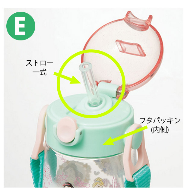スケーター 水筒 パッキン PDSH5専用 ストロー 交換パーツ 交換パッキン 予備パッキン 予備 水筒 部品 プラスチックボトル ワンプッシュストローボトル 438127 | スケーター | 02