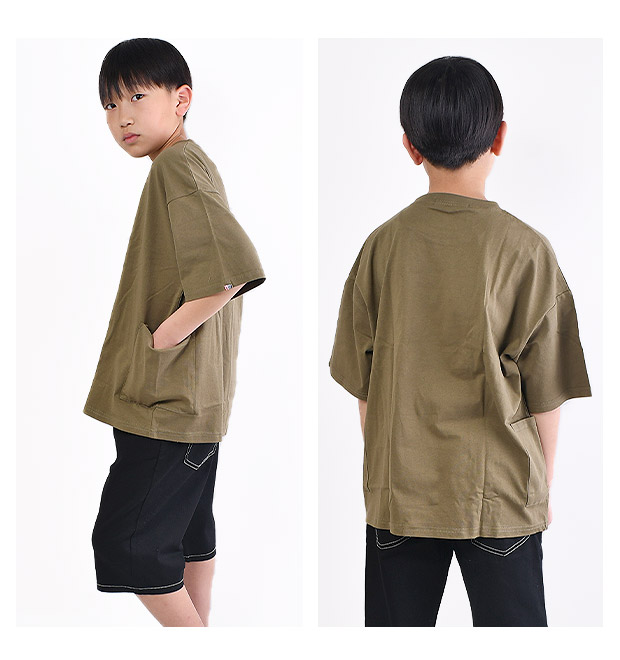 SHISKY シスキー Tシャツ 半袖tシャツ サイドポケット トップス