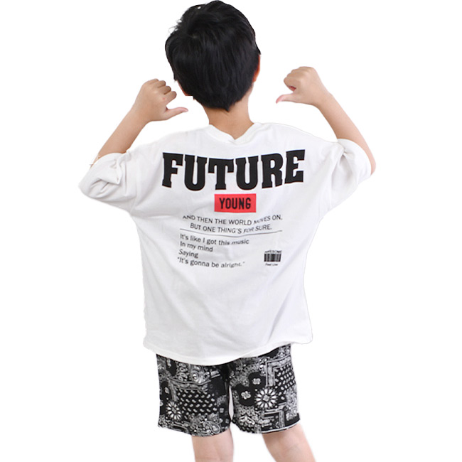 SHISKY シスキー セットアップ Ｔシャツ ハーフパンツ 子供服 男の子 キッズ 半袖 ビックT...