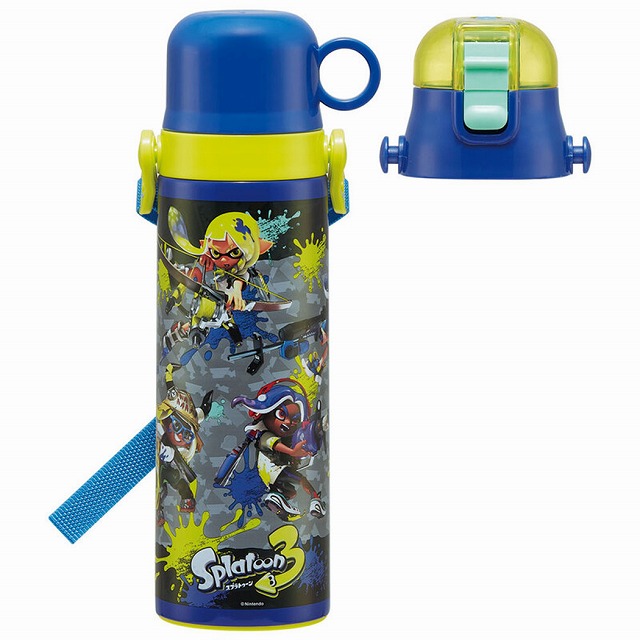 SKATER 水筒 キッズ ステンレス 水筒 2way 580ml 直飲み コップ飲み 2024年 新柄 大きめ 可愛い 水筒 直飲み コップ おしゃれ 保冷 保温 女の子 男の子 超軽量