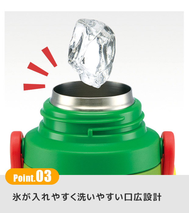 スケーター 水筒 380ml 水筒 ストロー ステンレス ボトル 3Dプリント 保冷専用 保冷 380 子供 もれない 男の子 女の子 ショルダーベルト付き | スケーター | 17