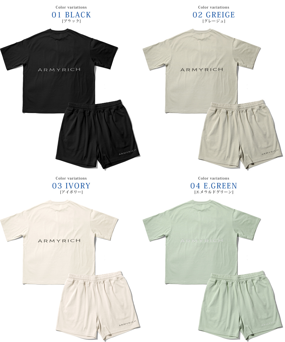 セットアップ メンズ 春夏 夏服 半袖 Tシャツ ハーフパンツ
