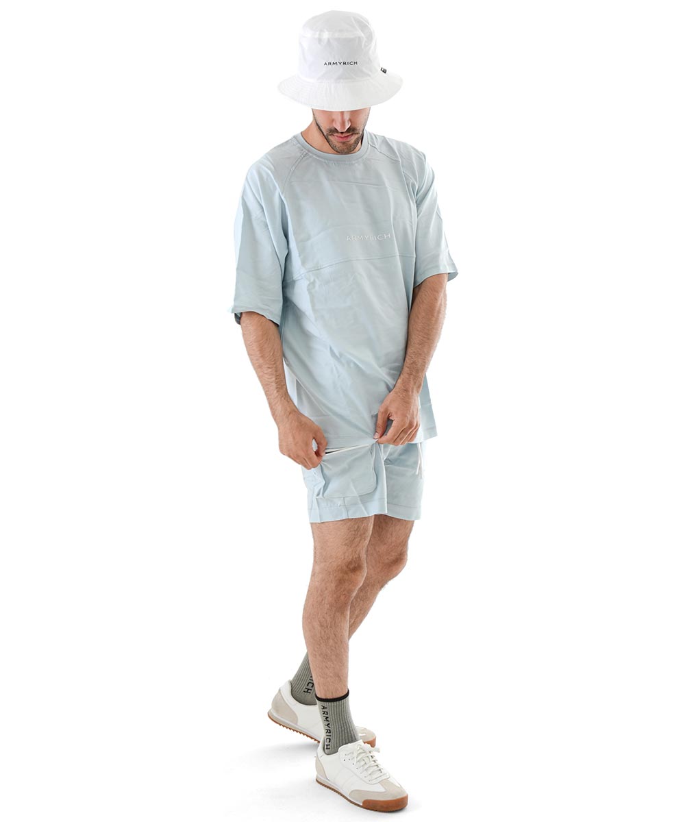 セットアップ メンズ 春夏 夏服 ナイロン 半袖 ハーフパンツ