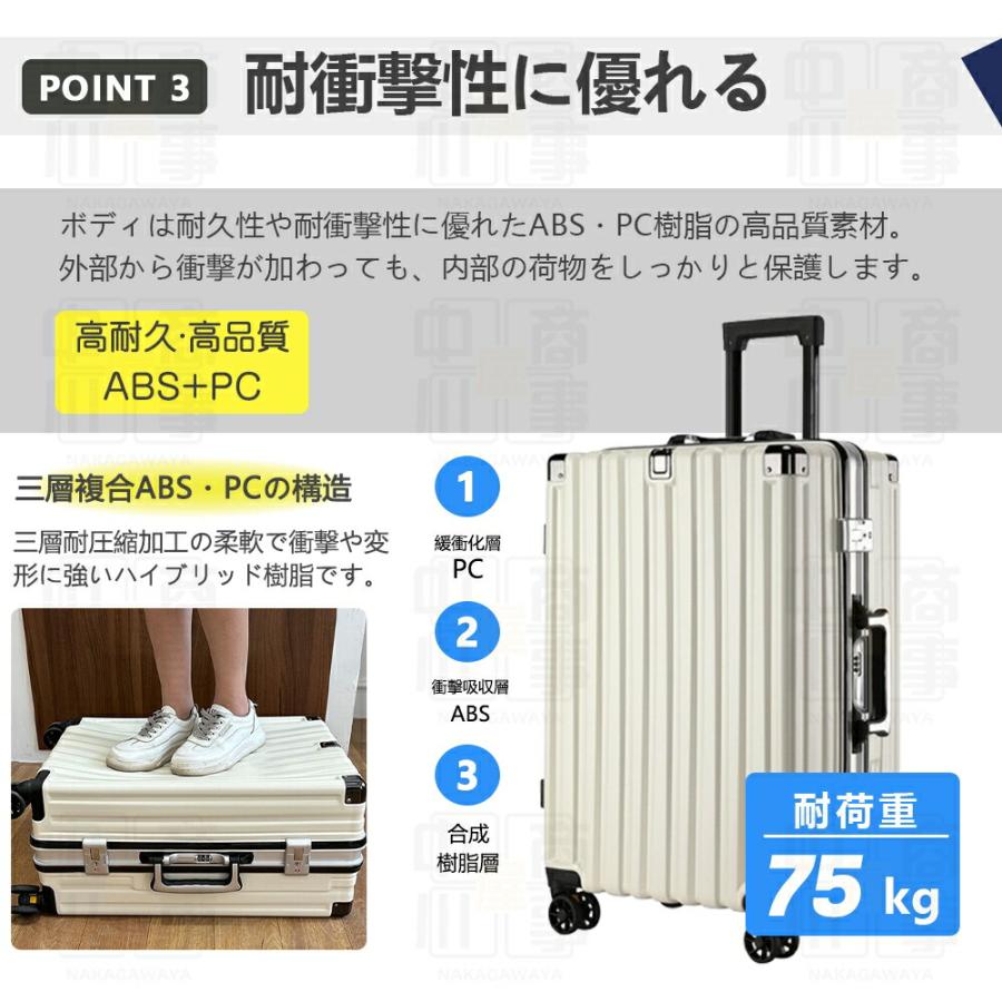 スーツケース キャリーケース 機内持ち込み 軽量 大型 大容量 拡張機能