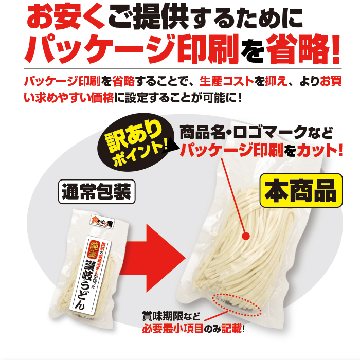 お安くご提供するためにパッケージ印刷を省略