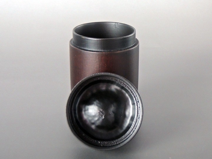 竹製なつめ　国産高級漆塗り茶器　新品‼️ なつめ 棗 国産 日本製 大分県産 竹 高級漆塗り茶器 薄茶 抹茶用