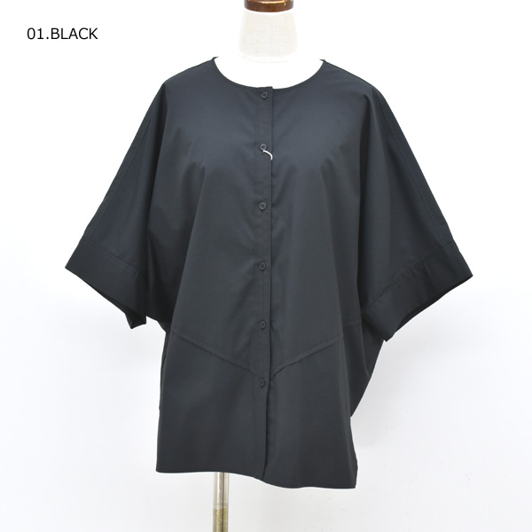【セール/30%OFF】ACUTA アクータ ドルマンノーカラーシャツ ヴィンテージ 五分袖ブラウス 10093697 レディース【SALE】【返品・交換不可】 Acuta 【セール/30%OFF】ACUTA アクータ ドルマンノーカラー