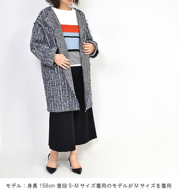 19SS COOHEM コーヘン スプリングエアーツイードコート 19SS】 COOHEM コーヘン SPRING AIR TWEED C/T スプリングエアー