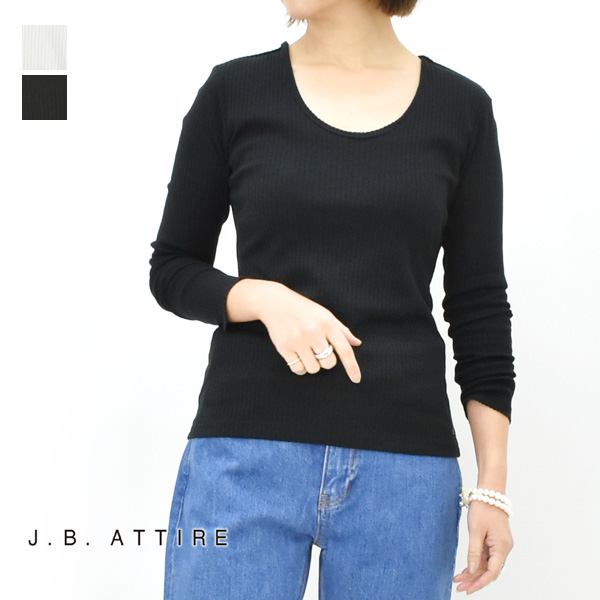 【セール/30%OFF】J.B.ATTIRE ジェービーアタイア サントロペロングスリーブTシャツ カットソー 【SALE】【返品・交換不可】
